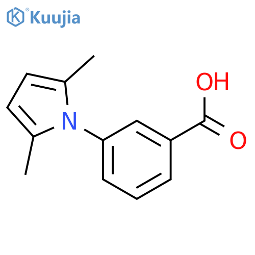 3-(2,5-dimethyl-1H-pyrrol-1-yl)benzoic acid structure