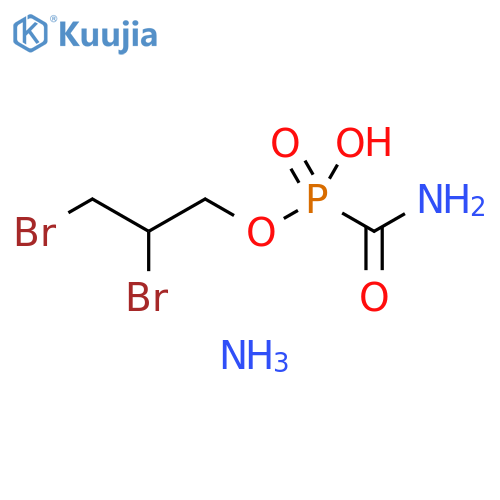 Phosphonic acid, (aminocarbonyl)-, mono(2,3-dibromopropyl) ester, monoammonium salt (9CI) structure
