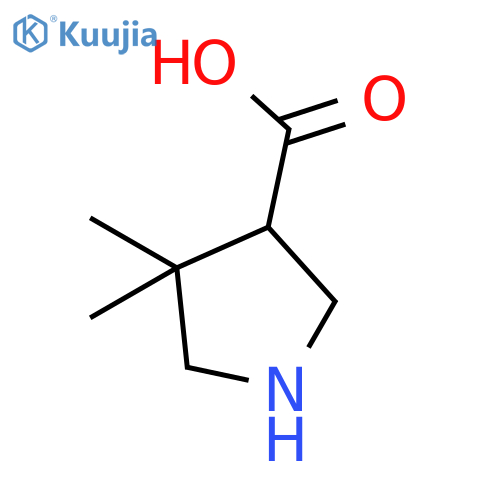 4,4-Dimethylpyrrolidine-3-carboxylic Acid structure