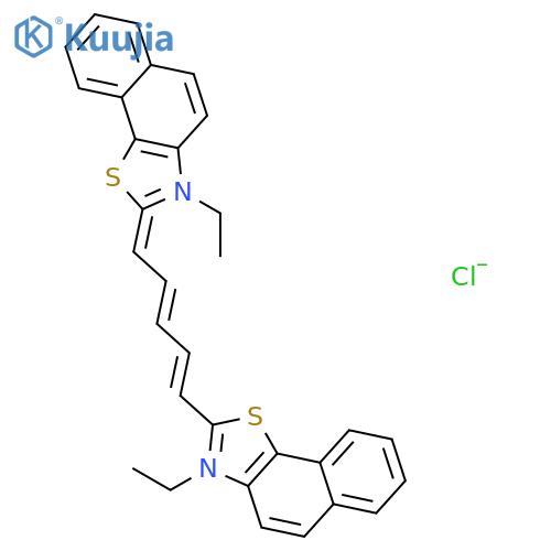 3-ethyl-2-[5-(3-ethyl-3h-naphtho[2,1-d]thiazol-2-ylidene)-penta-1,3-dienyl]-naphtho[2,1-d]thiazolium chloride structure