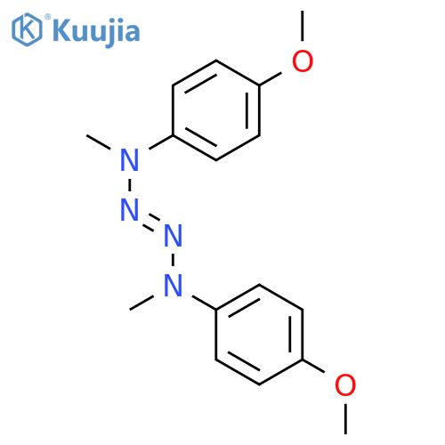 2-Tetrazene, 1,4-bis(4-methoxyphenyl)-1,4-dimethyl- structure