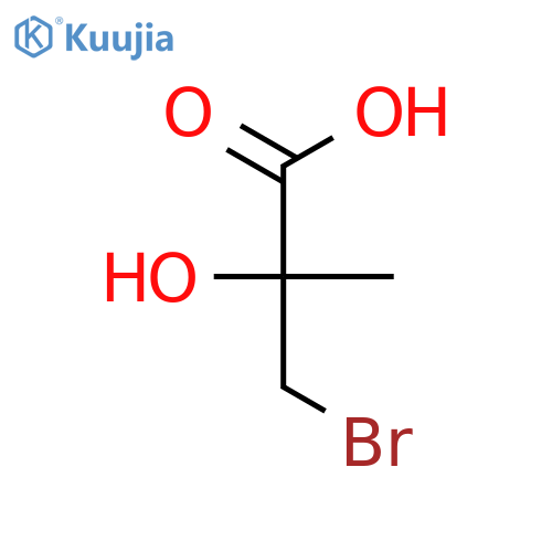 (2R)-3-Bromo-2-hydroxy-2-methylpropanoic acid structure