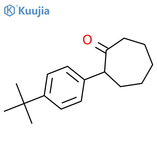 Cycloheptanone, 2-[4-(1,1-dimethylethyl)phenyl]- structure