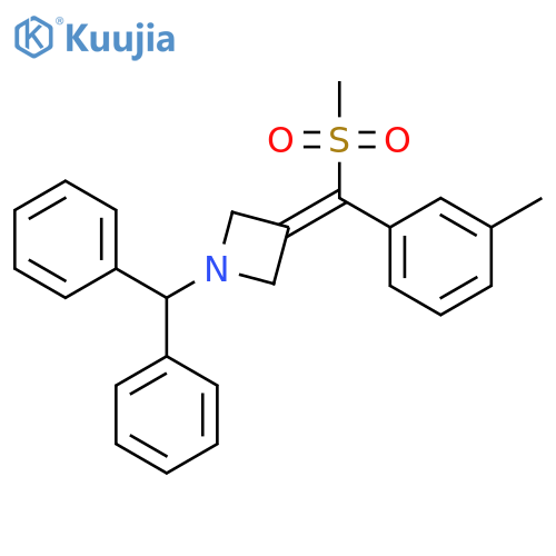 Azetidine,1-(diphenylmethyl)-3-[(3-methylphenyl)(methylsulfonyl)methylene]- structure
