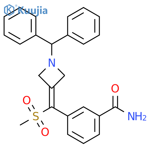 Benzamide,3-[[1-(diphenylmethyl)-3-azetidinylidene](methylsulfonyl)methyl]- structure