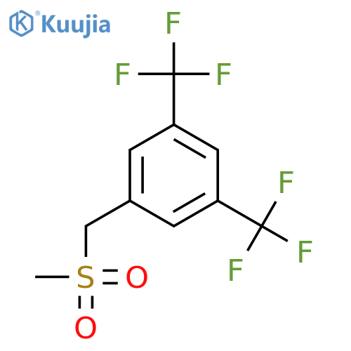 1-(methylsulfonylmethyl)-3,5-bis(trifluoromethyl)benzene structure