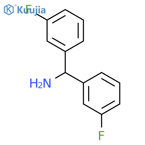 1,1-bis(3-fluorophenyl)methanamine structure