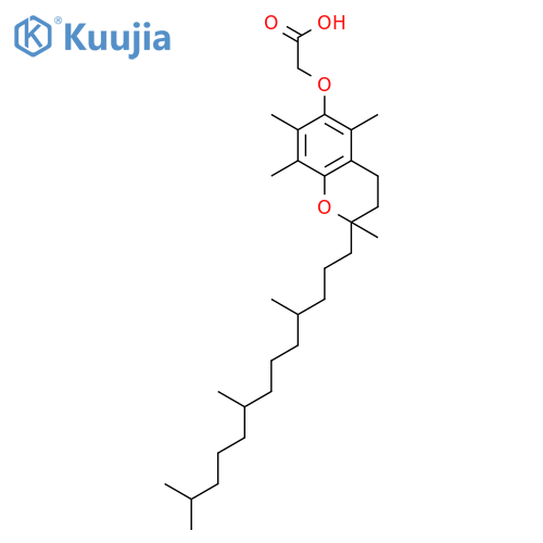 Acetic acid,[[(2R)-3,4-dihydro-2,5,7,8-tetramethyl-2-[(4R,8R)-4,8,12-trimethyltridecyl]-2H-1-benzopyran-6-yl]oxy]- structure