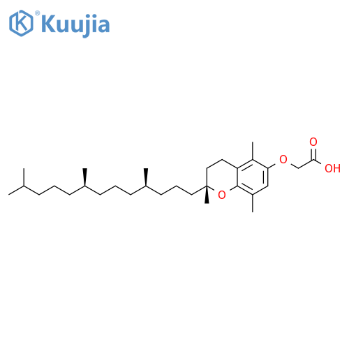 Acetic acid,[[(2R)-3,4-dihydro-2,5,8-trimethyl-2-[(4R,8R)-4,8,12-trimethyltridecyl]-2H-1-benzopyran-6-yl]oxy]- structure