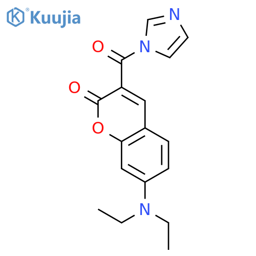 7-(Diethylamino)-3-(imidazol-1-ylcarbonyl)-1-benzopyran-2-one structure