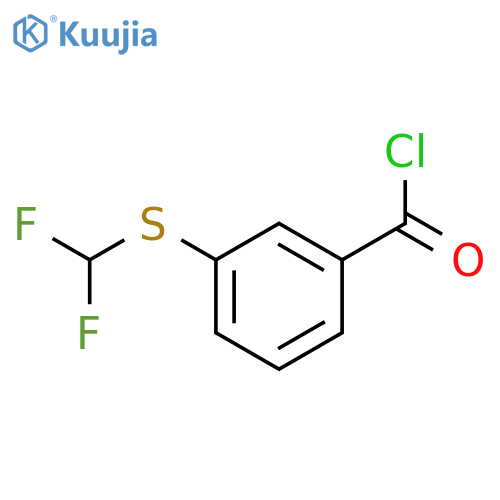 Benzoyl chloride,3-[(difluoromethyl)thio]- structure
