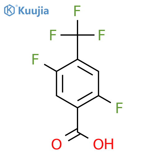 2,5-Difluoro-4-(trifluoromethyl)benzoic acid structure