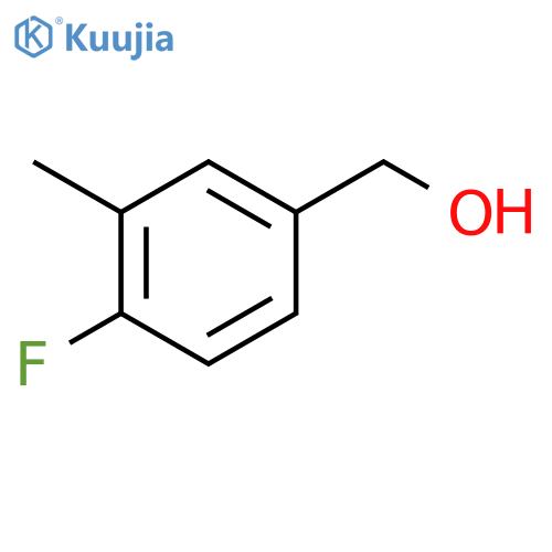 (4-Fluoro-3-methylphenyl)methanol structure