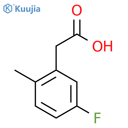 5-Fluoro-2-methylphenylacetic Acid structure