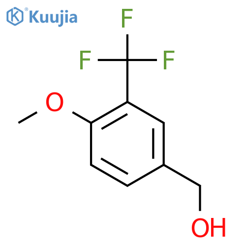 4-methoxy-3-(trifluoromethyl)phenylmethanol structure