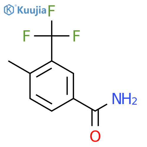 4-Methyl-3-(trifluoromethyl)benzamide structure