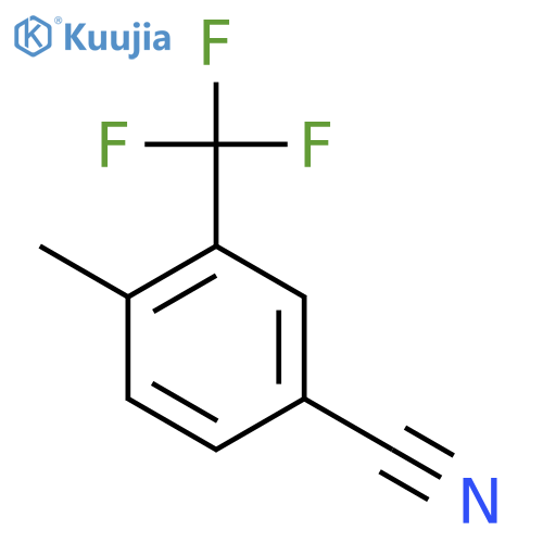 4-Methyl-3-(trifluoromethyl)benzonitrile structure