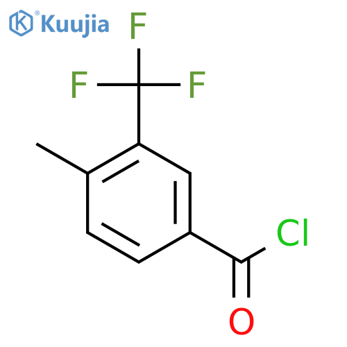 4-Methyl-3-(trifluoromethyl)benzoyl Chloride structure