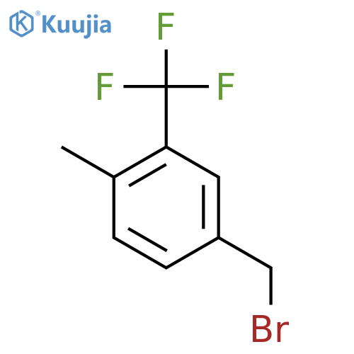 4-Methyl-3-(trifluoromethyl)benzyl bromide structure