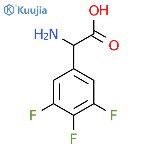 2-Amino-2-(3,4,5-trifluorophenyl)acetic acid structure