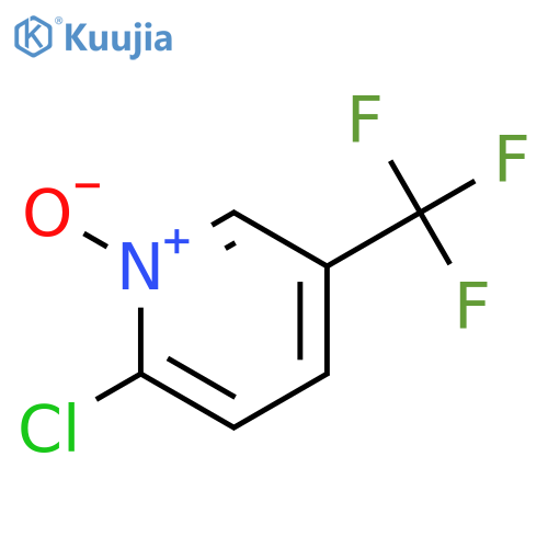 2-chloro-5-(trifluoromethyl)pyridin-1-ium-1-olate structure