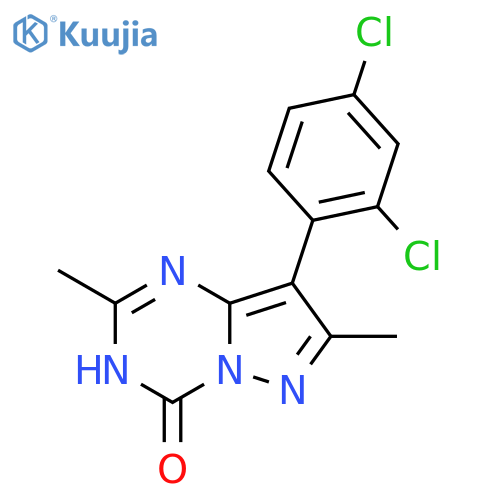 8-(2,4-Dichloro-phenyl)-2,7-dimethyl-3H-pyrazolo[1,5-a][1,3,5]triazin-4-one structure