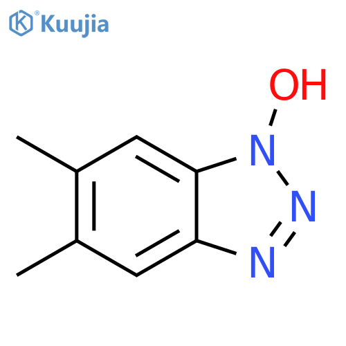1H-Benzotriazole, 1-hydroxy-5,6-dimethyl- structure