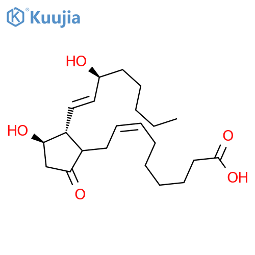 7-Nonenoic acid,9-[(1R,2R,3R)-3-hydroxy-2-[(1E,3S)-3-hydroxy-1-octen-1-yl]-5-oxocyclopentyl]-,(7Z)- structure