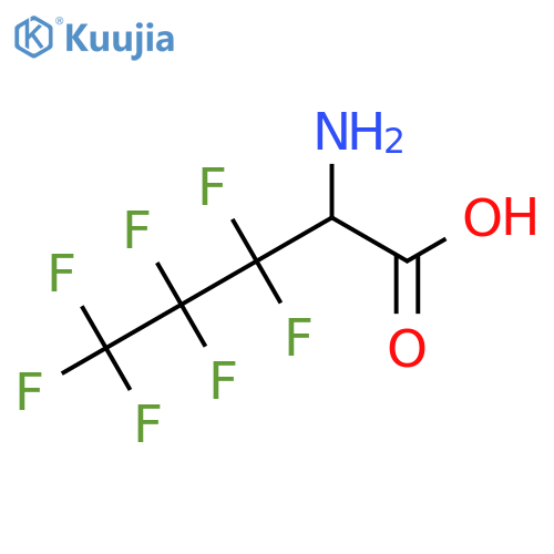 2-amino-3,3,4,4,5,5,5-heptafluoropentanoic acid structure
