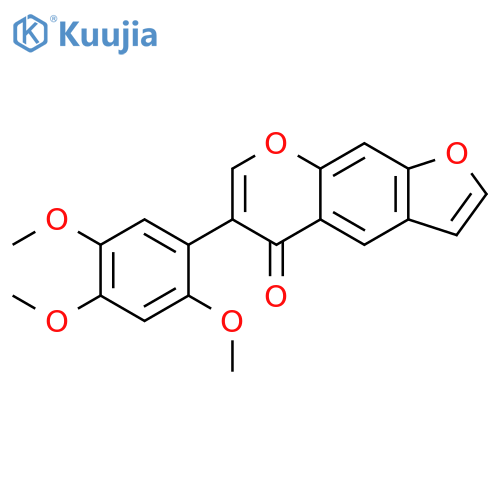 5H-Furo[3,2-g][1]benzopyran-5-one, 6-(2,4,5-trimethoxyphenyl)- structure