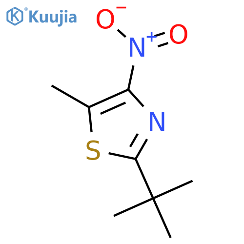 Thiazole, 2-(1,1-dimethylethyl)-5-methyl-4-nitro- structure