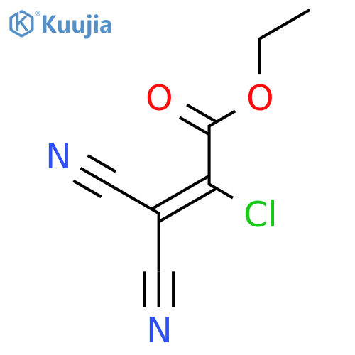 2-Propenoic acid, 2-chloro-3,3-dicyano-, ethyl ester structure