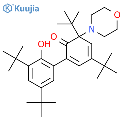 2,4-Cyclohexadien-1-one, 4,6-di-tert-butyl-2-(3,5-di-tert-butyl-2-hydroxyphenyl)-6-morpholino- structure