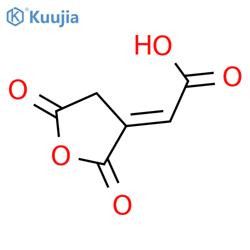 Acetic acid, (dihydro-2,5-dioxo-3(2H)-furanylidene)- structure