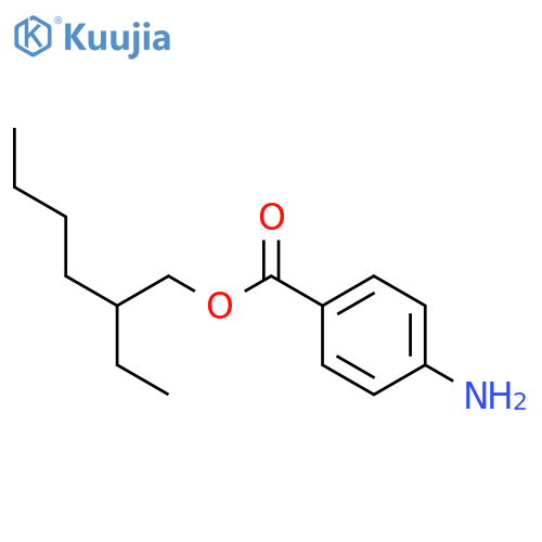 2-Ethylhexyl-4-aminobenzoate structure
