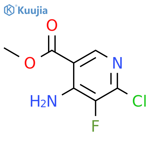 methyl 4-amino-6-chloro-5-fluoropyridine-3-carboxylate structure