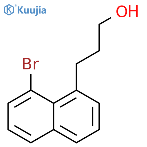 3-(8-bromonaphthalen-1-yl)propan-1-ol structure