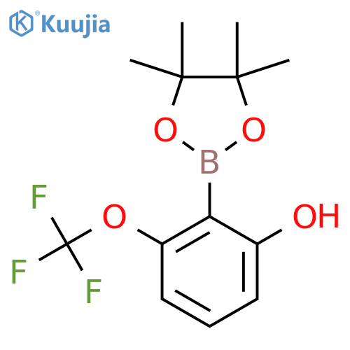 2-(4,4,5,5-Tetramethyl-1,3,2-dioxaborolan-2-yl)-3-(trifluoromethoxy)phenol structure