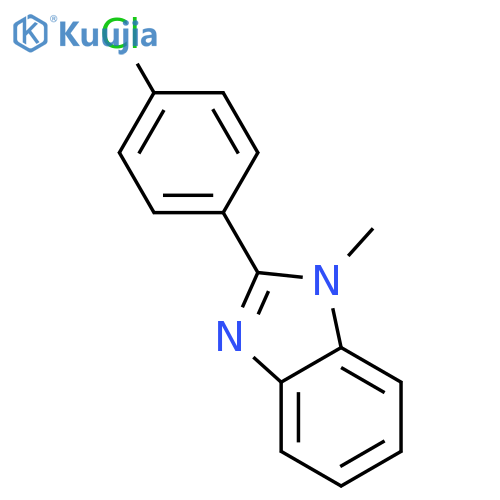 2-(4-chlorophenyl)-1-methyl-1H-1,3-benzodiazole structure