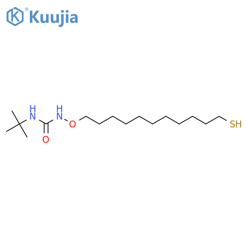 1-tert-butyl-3-(11-sulfanylundecyl)oxyurea structure