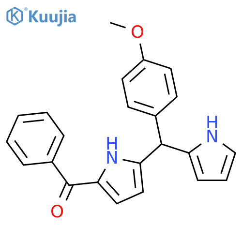 Methanone, [5-[(4-methoxyphenyl)-1H-pyrrol-2-ylmethyl]-1H-pyrrol-2-yl]phenyl- structure