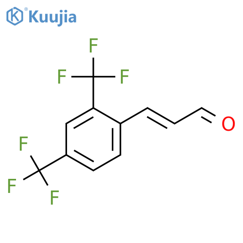 2-Propenal, 3-[2,4-bis(trifluoromethyl)phenyl]-, (2E)- structure
