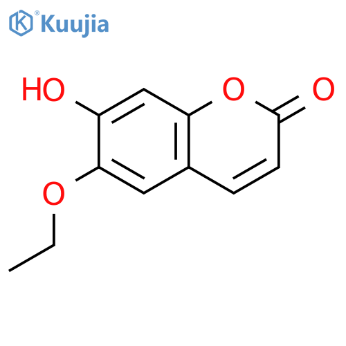 2H-1-Benzopyran-2-one, 6-ethoxy-7-hydroxy- structure