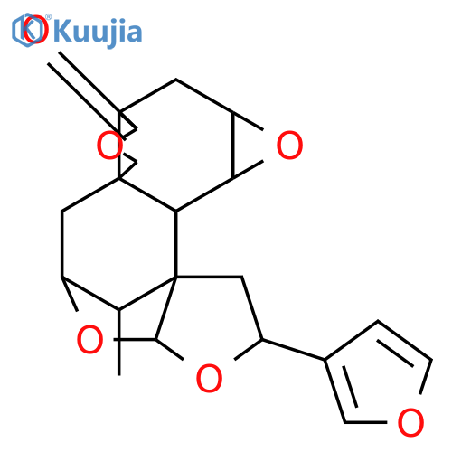 7,20:12,20:15,16-Triepoxy-1,13(16),14-clerodatrien-18,19-olide; (ent-7β,10β,12S,20S)-form, 4-Epimer, 1β,2β-epoxide structure