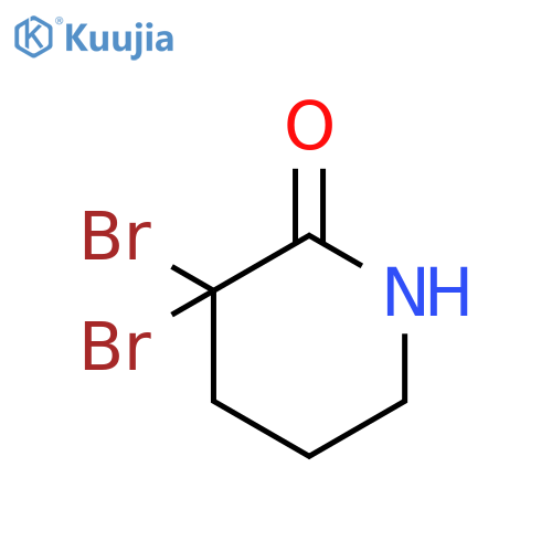 3,3-Dibromopiperidin-2-one structure