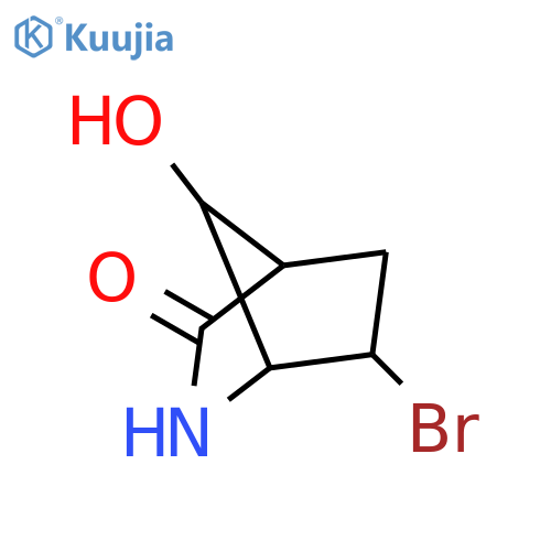 6-bromo-7-hydroxy-2-aza-bicyclo[2.2.1]heptan-3-one structure