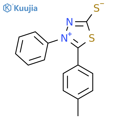 5-(4-Methylphenyl)-4-phenyl-1,3,4-thiadiazol-4-ium-2-thiolate structure