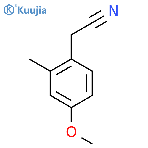 2-(4-methoxy-2-methylphenyl)acetonitrile structure