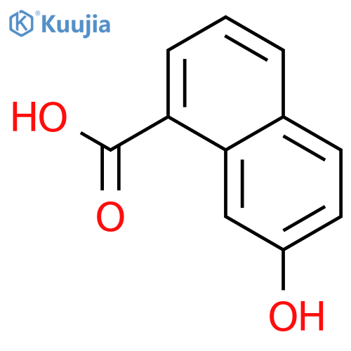 7-hydroxynaphthalene-1-carboxylic acid structure