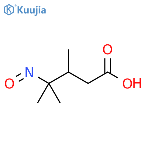 Pentanoic acid, 3,4-dimethyl-4-nitroso- structure